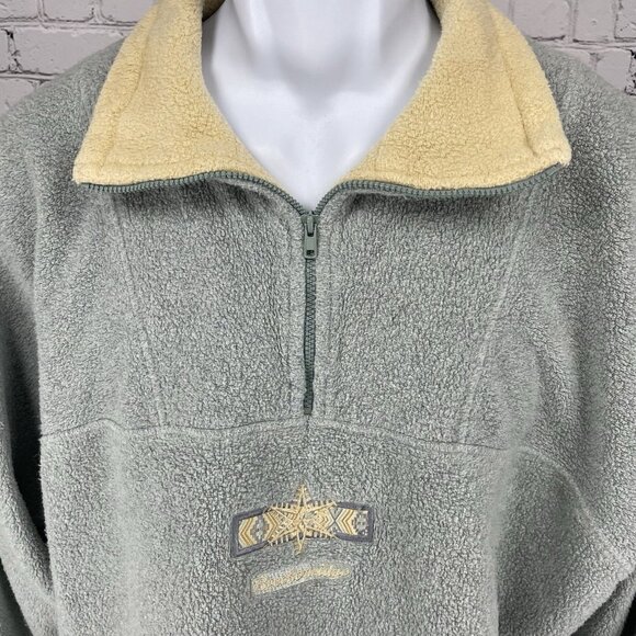 VTG Jarray Sportswear Blue Breckenridge 1/4 Zip Sweatshirt USA Made Size 1 S/M - Picture 5 of 16